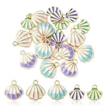 20Pcs 5 Styles Alloy Enamel Pendants
