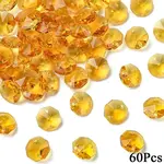 60Pcs Electroplate Glass Links Connectors