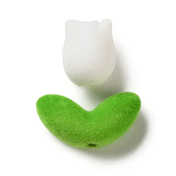 Flocking Opaque Acrylic Beads