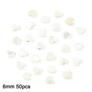 50Pcs Natural Freshwater Shell Beads