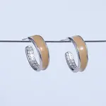 C-shaped Brass Stud Earrings