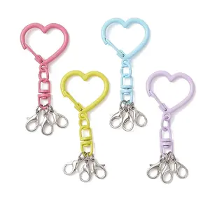 Alloy Heart Shape Keychain Clasps