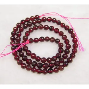 Natural Garnet Bead Strands