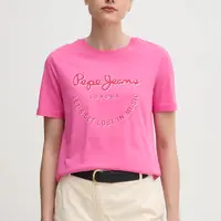 Bavlněné tričko Pepe Jeans RUMER růžová barva, PL506072