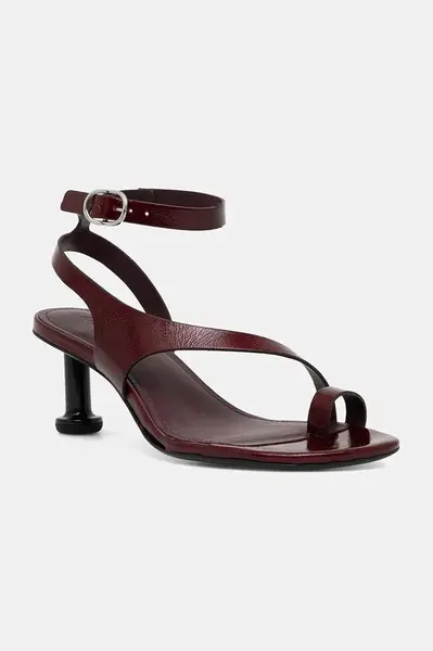Kožené sandály Alohas Miquela vínová barva, S100792-02