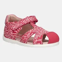 Dětské kožené sandály Agatha Ruiz de la Prada růžová barva, 252902
