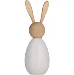 Drevený zajačik BUNNY DAISY 12,5 cm biely
