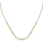 Morellato Luxusní pozlacený náhrdelník s čirými zirkony Scintille SAQF23