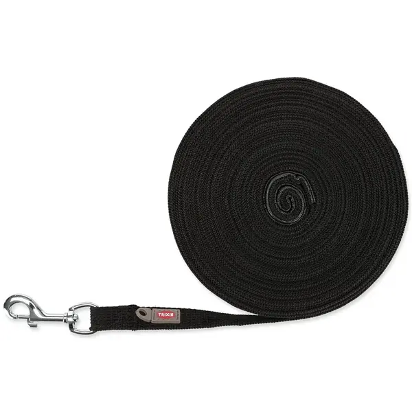 Trixie Vodítko stopovací černé 15mx20mm
