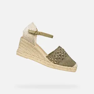 Zelené dámské sandály Geox Gelsa