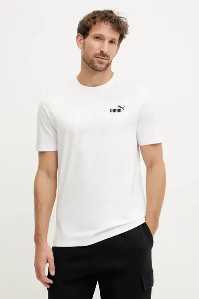 Puma  Bavlněné tričko  Essential Logo