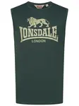 LONSDALE Tričko 'Clopton'  trstinová / tmavozelená