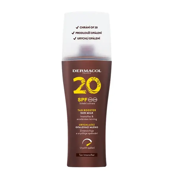 Dermacol SUN Mléko urychlující opálení SPF20 rozprašovač 200 ml