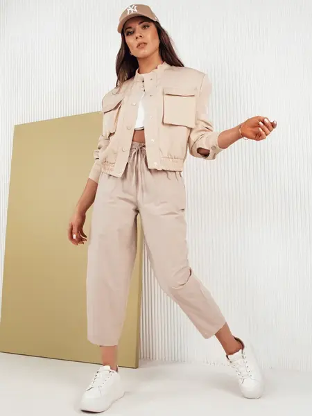 Dámske nohavice casual BALLOON FANTASY Farba béžová DSTREET