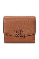 Kožená peněženka Lauren Ralph Lauren hnědá barva, 432966782