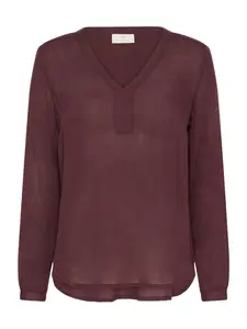 Kaffe Blúzka 'KAamber'  gaštanová