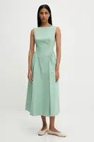 Bavlněné šaty Answear.LAB černá barva, midi