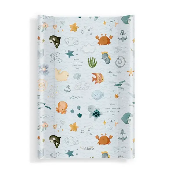 Albero Mio Přebalovací podložka na postýlku, tvrdá, 70×47 cm, Moře