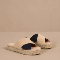 Semišové pantofle Manebi Double Sole X Bands Sandals
