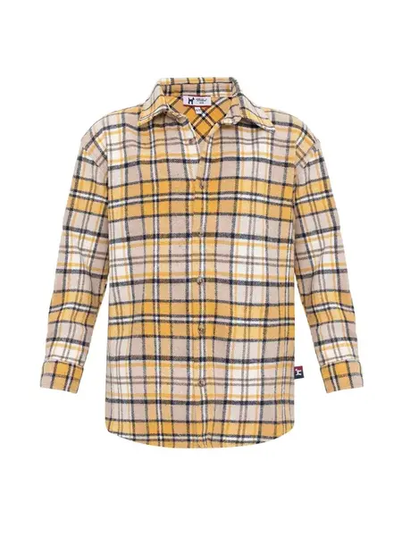 Williot Košeľa  krémová / tmavožltá / čierna