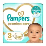 Pampers Premium Value Pack Minus velikost 3, 40 ks
