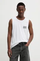 Bavlněné tričko Levi's GRAPHIC ROWER TANK bílá barva, A7642