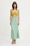 Šaty Never Fully Dressed zelená barva, maxi, NFDDR2099