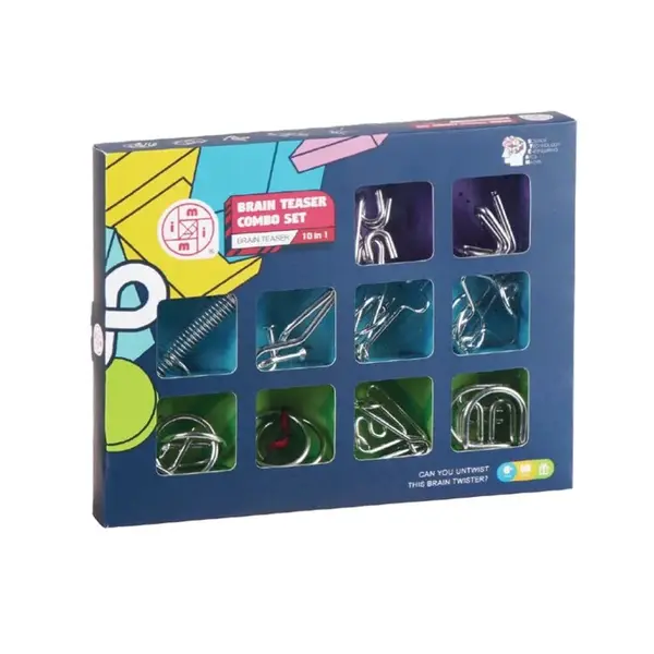 Modrá sada 10 hlavolamů - Mozkovna