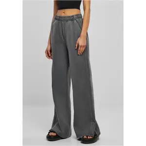 Dámské kalhoty Heavy Terry Garment Dye Slit Pants darkshadow