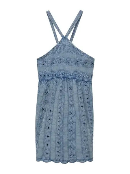 Pull&Bear Letné šaty  modrosivá