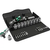 Wera 004076 Sada ráčnová Zyklop Speed 8100 SC 6, 28 d. upínací část 1/2" - metrická