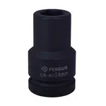 Nástrčná hlavice, úderová, 1", 24 mm, délka 90 mm - Ferdus 10.344