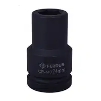 Nástrčná hlavice, úderová, 1", 24 mm, délka 90 mm - Ferdus 10.344