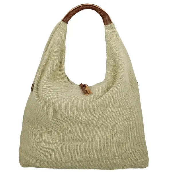 Trendy dámská textilní kabelka na rameno Alice, zelená