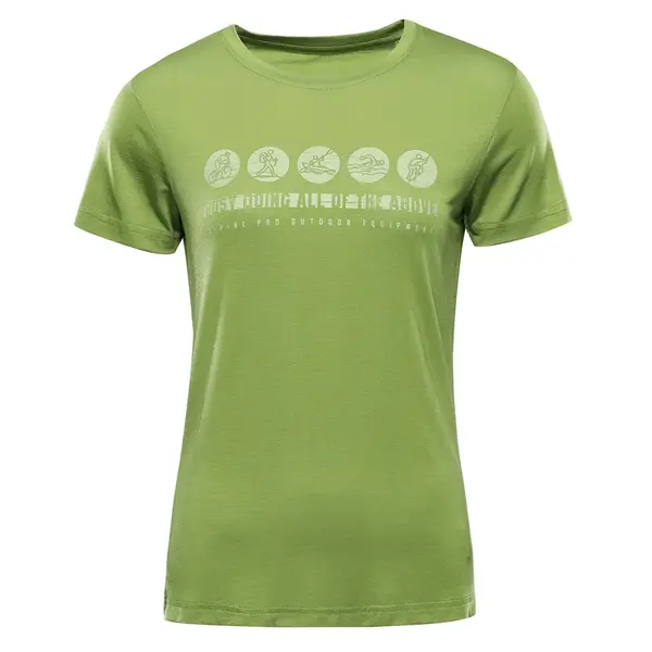 Dámské funkční triko s antibakteriální úpravou alpine pro lyora zelená l