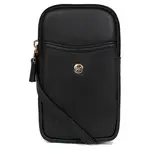 Kožená kabelka na mobil a doklady Hexagona Marte - čierna