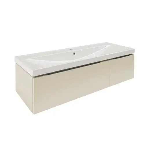 Kúpeľňová skrinka s umývadlom SAT Feel 120x30x44,8 cm pieskovo béžová mat SATFEEL2120BEU5