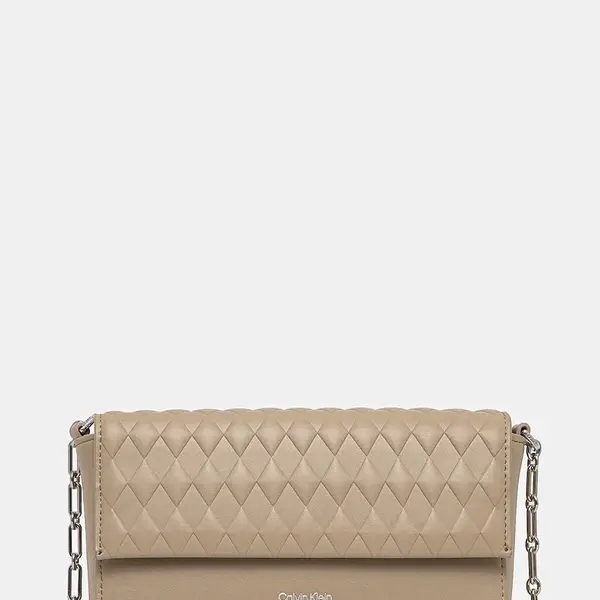 Kabelka Calvin Klein béžová barva, K60K612995