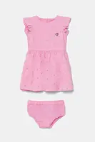 Dětské bavlněné šaty Guess