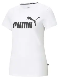 PUMA Funkčné tričko 'Essential'  čierna / biela