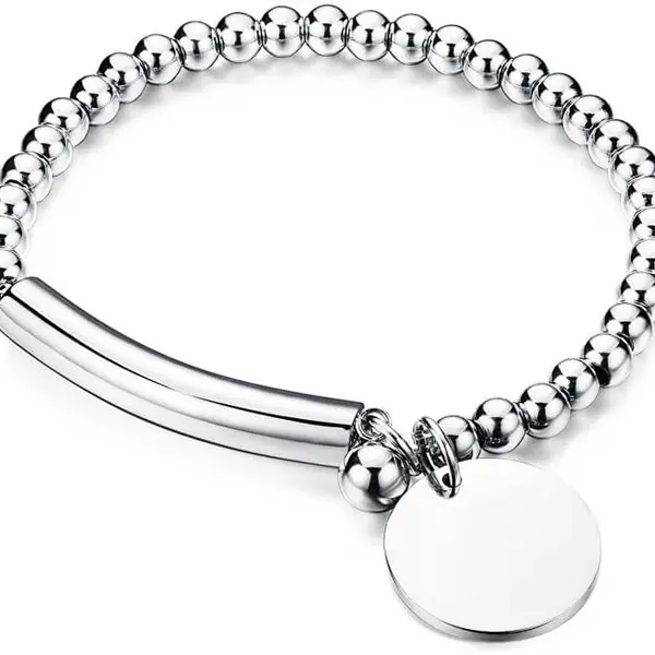 Troli Stylový ocelový náramek KBS-451-SIL