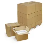 15 x Kartonová krabice 310x220x150mm, hnědá, klopová,pětivrstvá vlnitá lepenka (5VVL) RAJA