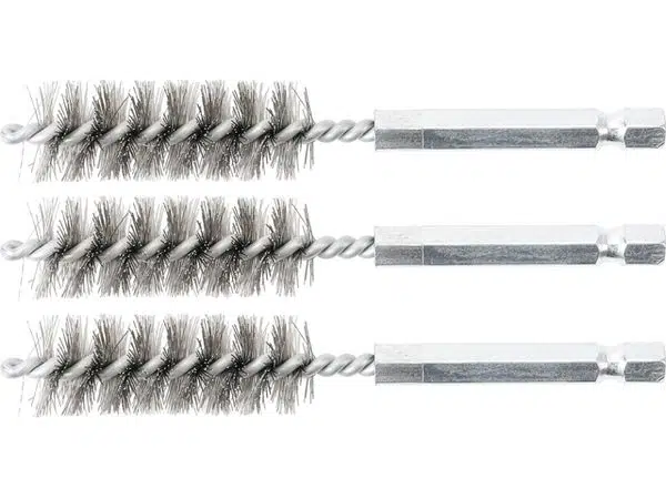 BGS technic Sada kartáčů na vrtačku, 8 mm, 6hranné 1/4", ocelové, 3 ks - BGS 3078-8-S Velikost: 15 mm