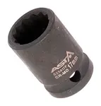 Hlavice nástrčné úderové 1/2", 12hranné, různé rozměry - ASTA Velikost: 21 mm