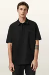 AllSaints Bavlněné polo tričko AllSaints XANDER