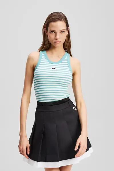 Bavlněný top Karl Lagerfeld IKON