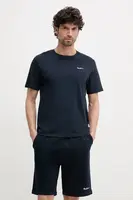 Bavlněné tričko Pepe Jeans BACK CLAG tmavomodrá barva, s aplikací, PM509921