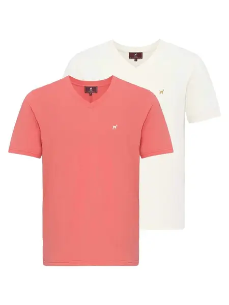 Williot Tričko  lososová / biela