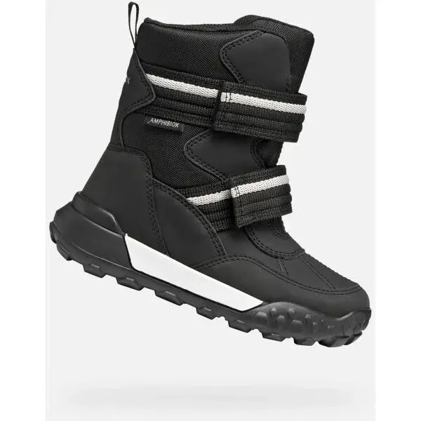 Geox J TREKKYUP B ABX Chlapecké sněhule, černá, velikost