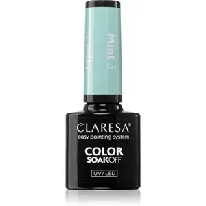 Claresa SoakOff UV/LED Color Mint gelový lak na nehty odstín 3 5 g